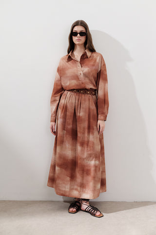 Lightweight Patterned Cotton Shirt Tile