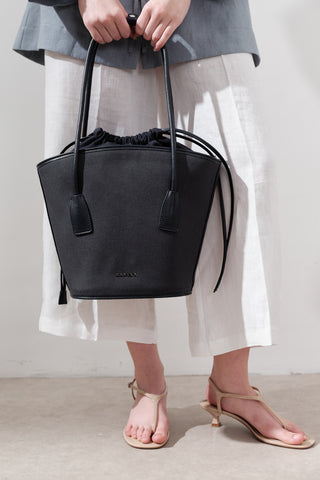 Canvas Bucket Bag Navy Blue