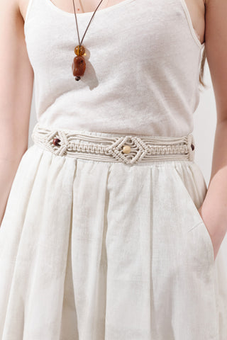 Rustic Braided Belt Natural