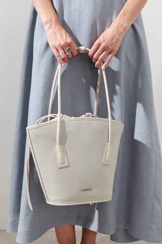 Canvas Bucket Bag Pistachio
