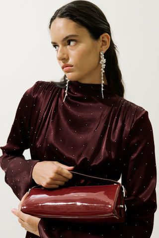 Prism Patent Bag Burgundy