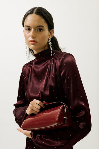 Prism Patent Bag Burgundy