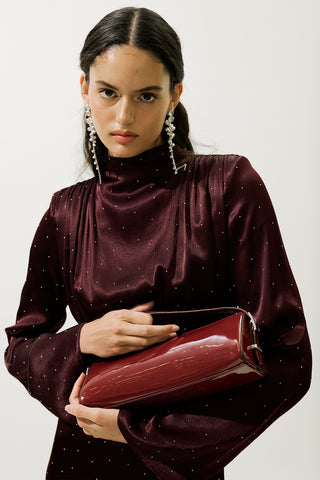 Prism Patent Bag Burgundy