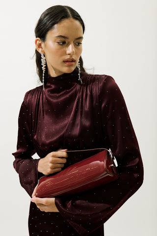 Prism Patent Bag Burgundy