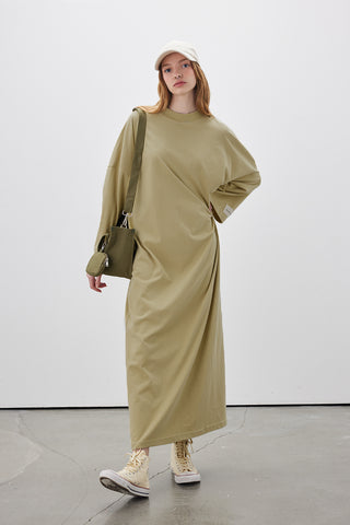 Long Oversized Dress Yellow
