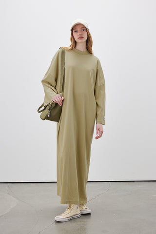 Long Oversized Dress Yellow