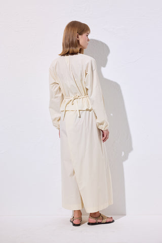 Tie Detail Cropped Blouse Vanilla