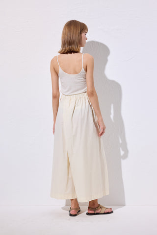 Wide Pleated Trousers Vanilla