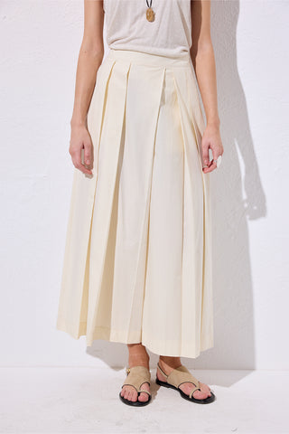 Wide Pleated Trousers Vanilla