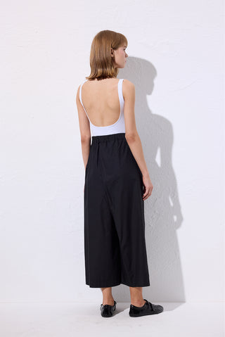 Wide Pleated Trousers Black