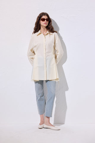 Tie-Front Shirt Vanilla