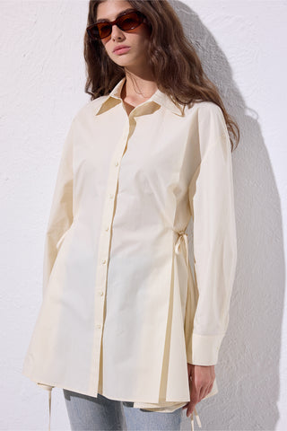 Tie-Front Shirt Vanilla