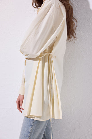 Tie-Front Shirt Vanilla