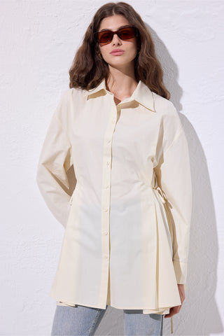 Tie-Front Shirt Vanilla