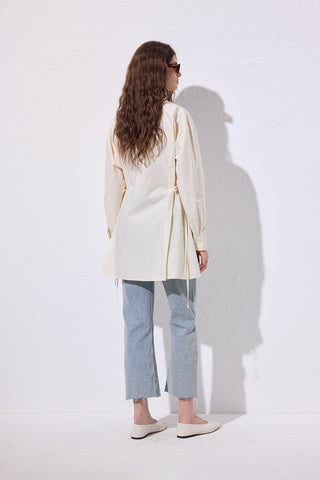 Tie-Front Shirt Vanilla