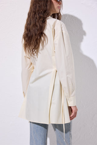 Tie-Front Shirt Vanilla
