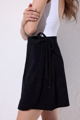 Terry Pareo Skirt Black