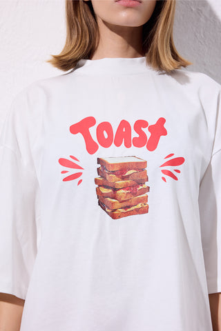 Printed Short-Sleeve T-Shirt Toast