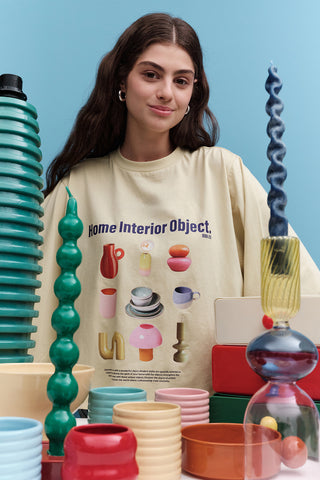 Printed Long-Sleeve Crop Top Object