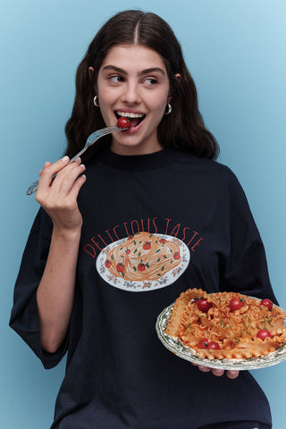 Printed Short-Sleeve T-Shirt Pasta