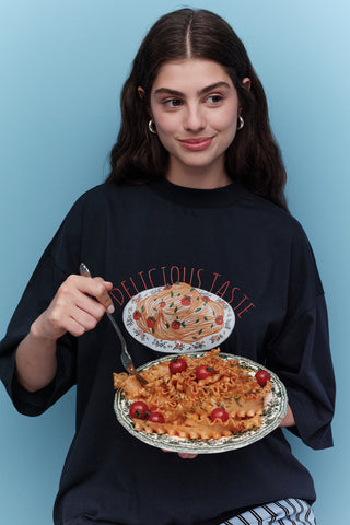 Printed Short-Sleeve T-Shirt Pasta