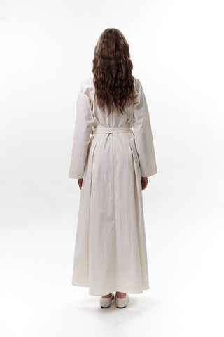 Belted Dress With Pockets Stone