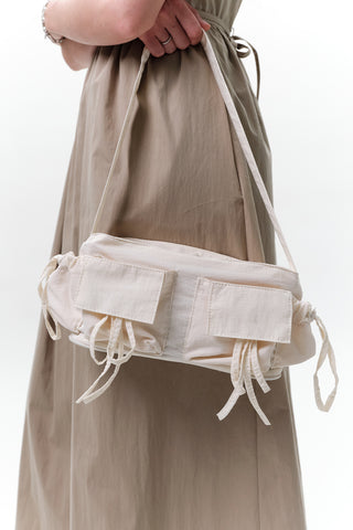 Drawstring Bag With Pockets Vanilla