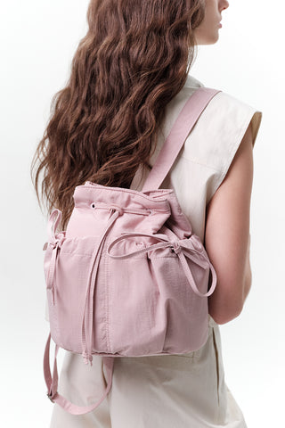 Ruched Backpack Pink