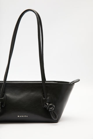 Bonnie Tie-Detail Bag Black Truffle