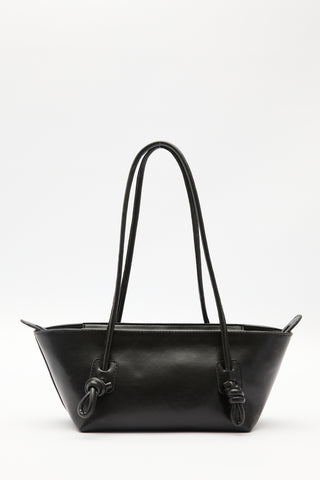 Bonnie Tie-Detail Bag Black Truffle
