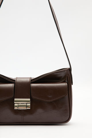 Hondae Buckle Bag Dark Brown