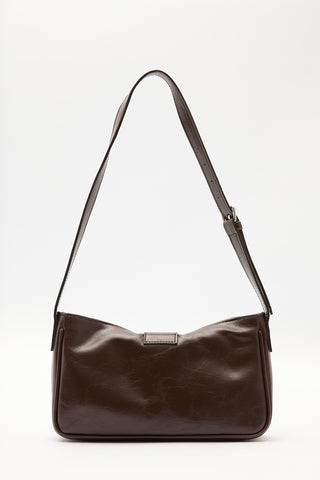 Hondae Buckle Bag Dark Brown