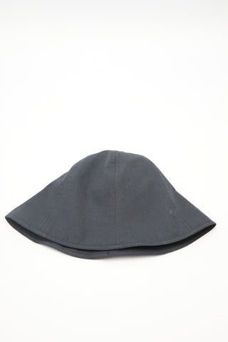 Elastic Trim Bucket Hat Navy Blue