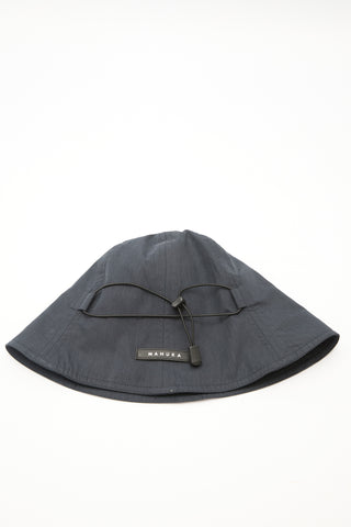 Elastic Trim Bucket Hat Navy Blue