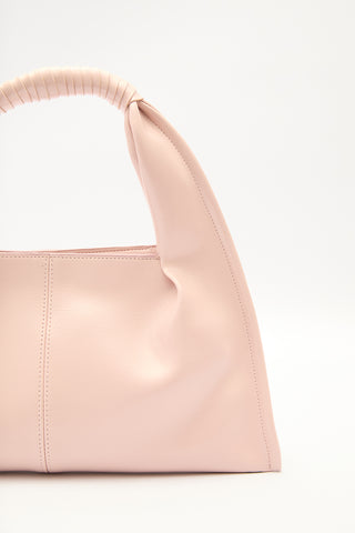 Glossy Leather Handbag Pink