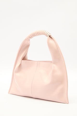 Glossy Leather Handbag Pink