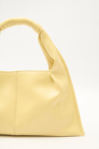 Glossy Leather Handbag Yellow