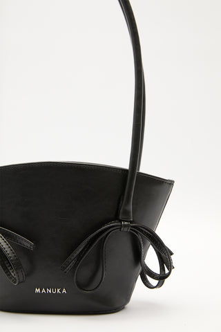 Sandy Bow Mini Bag Black Truffle