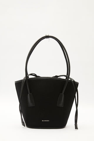 Canvas Bucket Bag Black