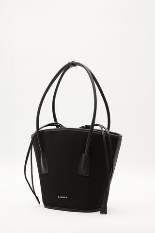 Canvas Bucket Bag Black