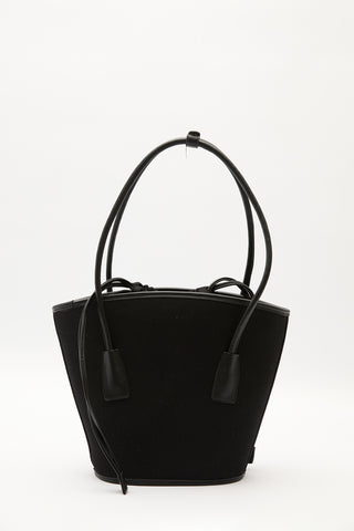 Canvas Bucket Bag Black