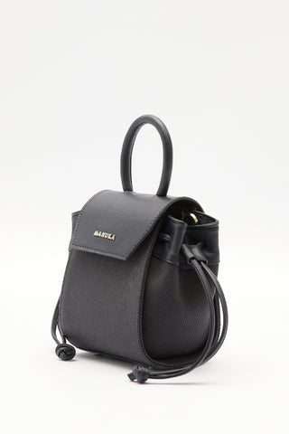 Canvas Flap Mini Bag Navy Blue