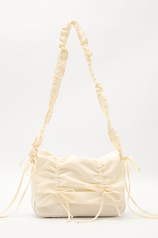 Ruched Shoulder Bag Vanilla
