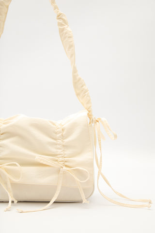 Ruched Shoulder Bag Vanilla