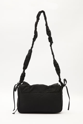 Ruched Shoulder Bag Black