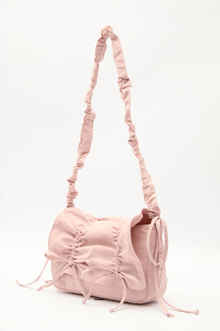 Ruched Shoulder Bag Pink