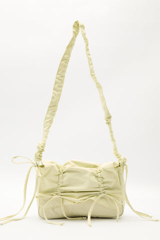 Ruched Shoulder Bag Yellow