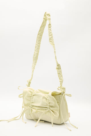 Ruched Shoulder Bag Yellow