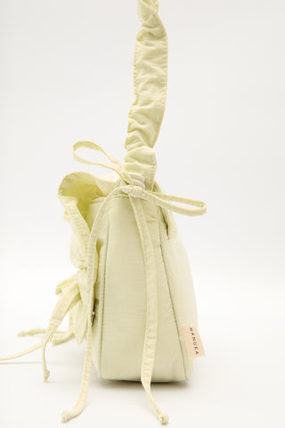 Ruched Shoulder Bag Yellow