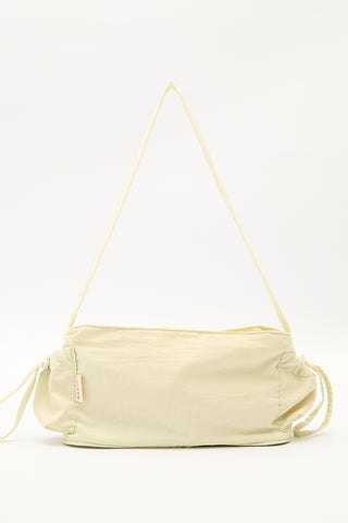 Drawstring Bag With Pockets Yellow